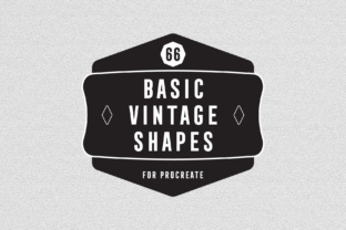 Basic Vintage Shapes – Procreate Brush: A Design Tool for Authentic Visual Storytelling