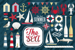 Beach Holidays Vector Set