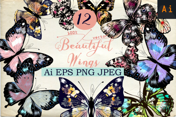 Beautiful Collection From12 High Detailed and Quality Butterflies: Design Freedom, Delivered