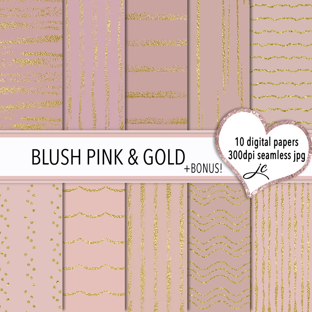 Blush Pink and Gold: Elegant, Versatile Textures for Thoughtful Design