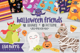 Halloween Friends Clip Art: Playful, Versatile, and Ready for Any Creative Project