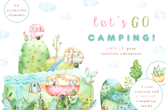 Let’s Go Camping Summer Set