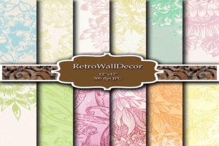 Pale Floral Papers: Delicate, Time-Worn Elegance