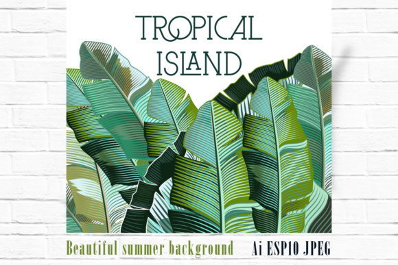 Palm Leaf Tropical Background: A Versatile Design Asset for Creative Professionals