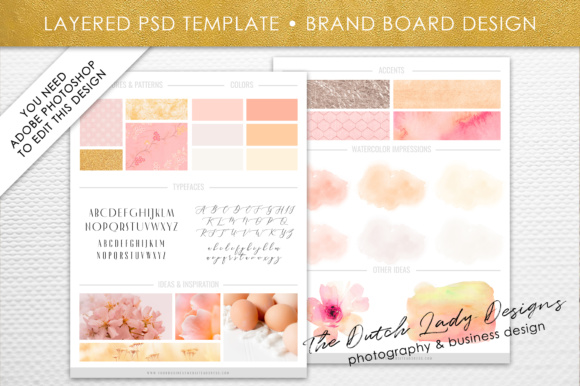Photoshop Brand Board Template