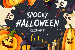 Spooky Halloween Clipart: Magical, Hand-Drawn Design Freedom